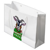 Grand Sac Cadeau Sweater de Goat Christmas (Devant Angle)