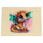 Grand Sac Cadeau Sweet Kawaii Baby Dragon (Devant)