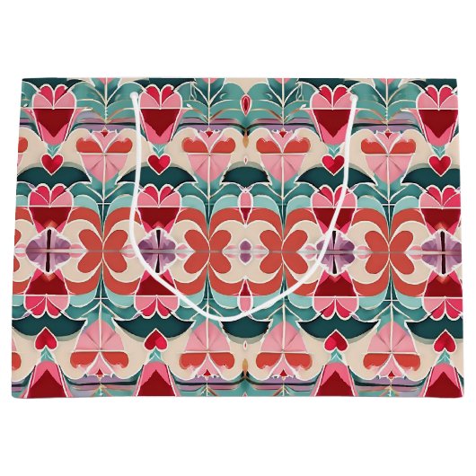 Grand Sac Cadeau Sweet Love Symphony Wrapper Papier (Devant)