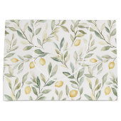 Grand Sac Cadeau Sweet On You Lemons Wedding (Devant)