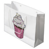 Grand Sac Cadeau Sweet Proposition Cupcake (Devant Angle)