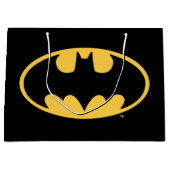 Grand Sac Cadeau Symbole Batman | Logo ovale (Devant)