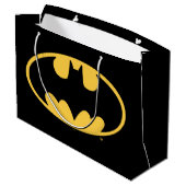 Grand Sac Cadeau Symbole Batman | Logo ovale (Dos Angle)