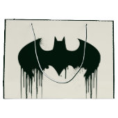 Grand Sac Cadeau Symbole Batman | Logo Spraypaint (Dos)