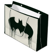 Grand Sac Cadeau Symbole Batman | Logo Spraypaint (Devant Angle)