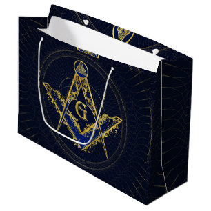 Grand Sac Cadeau Symbole de la franc-maçonnerie Carré et camionne