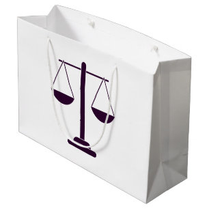 Grand Sac Cadeau Symbole des services juridiques de la balance de l