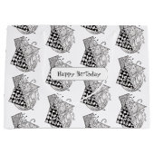 Grand Sac Cadeau Tangle Dessin (Devant)