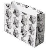 Grand Sac Cadeau Tangle Dessin (Dos Angle)