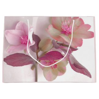 Grand Sac Cadeau Tapis de table en papier Dreamy Hellebores