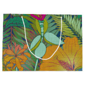 Grand Sac Cadeau Tapisserie tropicale II (Dos)