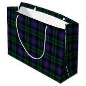 Grand Sac Cadeau Tartan Black Watch, Plaid (Dos Angle)