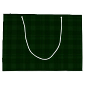 Grand Sac Cadeau Tartan de vert de Noël de gloire (Dos)