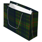 Grand Sac Cadeau Tartan rouge vert et bleu Plaid écossais Plaid (Devant Angle)