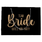 Grand Sac Cadeau Team Bride Elegant Bachelorette (Dos)