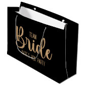 Grand Sac Cadeau Team Bride Elegant Bachelorette (Devant Angle)