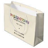 Grand Sac Cadeau Technicien en pharmacie sur mesure PBT Phlebotomie (Dos Angle)
