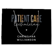 Grand Sac Cadeau Technicien en soins aux patients sur mesure Cadeau (Dos)