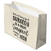 Grand Sac Cadeau Technologie chirurgicale | Appréciation du technol (Dos Angle)