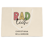 Grand Sac Cadeau Technologue radiologique sur mesure Rad Tech Radio (Devant)