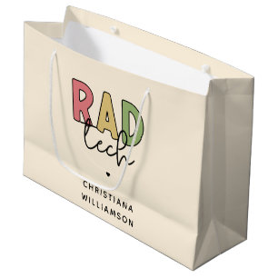 Grand Sac Cadeau Technologue radiologique sur mesure Rad Tech Radio