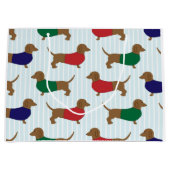 Grand Sac Cadeau teckel-papier peint (Devant)