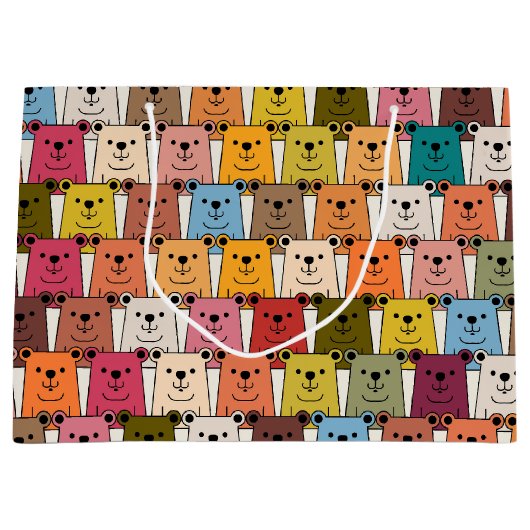 Grand Sac Cadeau Teddy Bear (Devant)