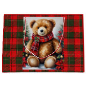 Grand Sac Cadeau Teddy Bear Add Names Cute Christmas (Devant)