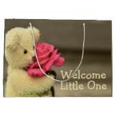 Grand Sac Cadeau Teddy Bear Welcome Baby (Dos)
