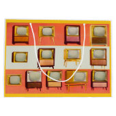 Grand Sac Cadeau Téléviseurs imprimés en 1956 (Dos)