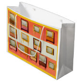 Grand Sac Cadeau Téléviseurs imprimés en 1956 (Devant Angle)