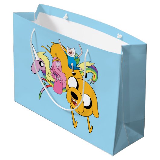 Grand Sac Cadeau Temps d'aventure | Lady, Bubblegum, Finn & Jake (Dos Angle)