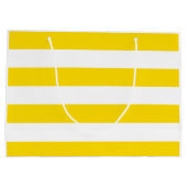 Grand Sac Cadeau Tendance Jaune Blancs Modèle moderne (Dos)