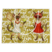 Grand Sac Cadeau Tennis Christmas Mug Cat Lovers  (Devant)