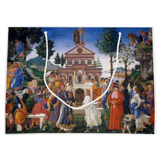 Grand Sac Cadeau Tentations du Christ, Sandro Botticelli (Devant)