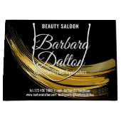 Grand Sac Cadeau Terracotta Ocher Or Beige (Devant)