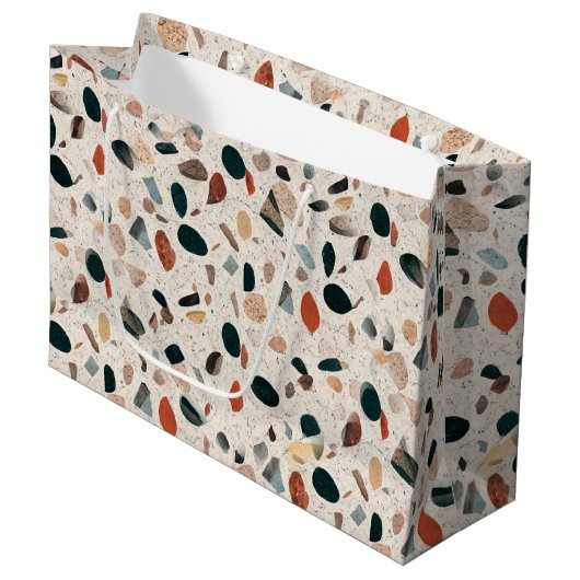 Grand Sac Cadeau Terrazzo (Devant Angle)