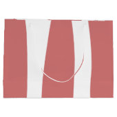 Grand Sac Cadeau Terre Rouge et Blanc Abstrait (Dos)