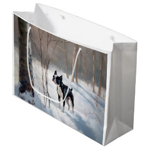Grand Sac Cadeau Tervueren de Boston Laissez Neiger Noël