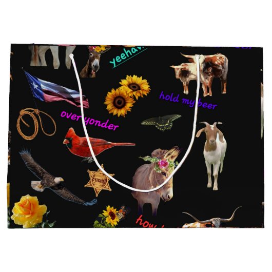 Grand Sac Cadeau Texas (Dos)