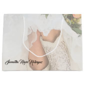 Grand Sac Cadeau Texas Bride à Rhinestone Boots Bridal Shower (Devant)