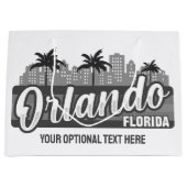 Grand Sac Cadeau Texte personnalisé Orlando Floride (Devant)