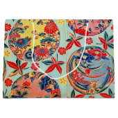 Grand Sac Cadeau Textile japonais Kimono vintage (Bingata) (Devant)