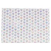 Grand Sac Cadeau Thank you & heart in 44langs as ♡shaped DC pattern (Dos)