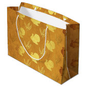 Grand Sac Cadeau Thankesgiving Gold Foil (Dos Angle)