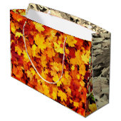 Grand Sac Cadeau Thanksgiving d'automne (Dos Angle)