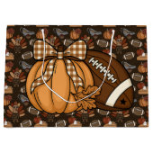Grand Sac Cadeau Thanksgiving Football  (Devant)