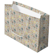 Thé d'après-midi vintage et Motif Rose sur beige