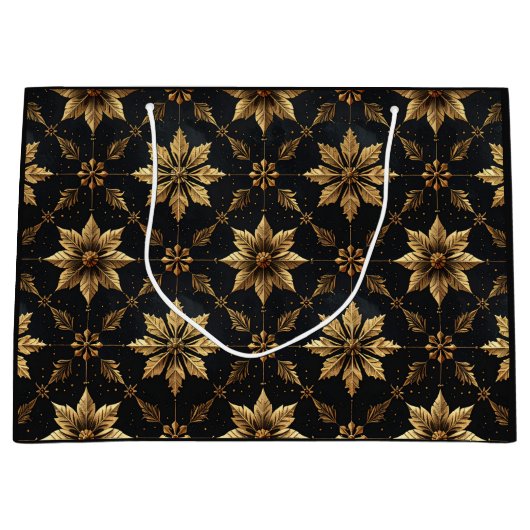 Grand Sac Cadeau The Elegant Christmas - Flower (Devant)