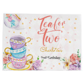 Grand Sac Cadeau Thé pour deux, anniversaire de thé (Dos)